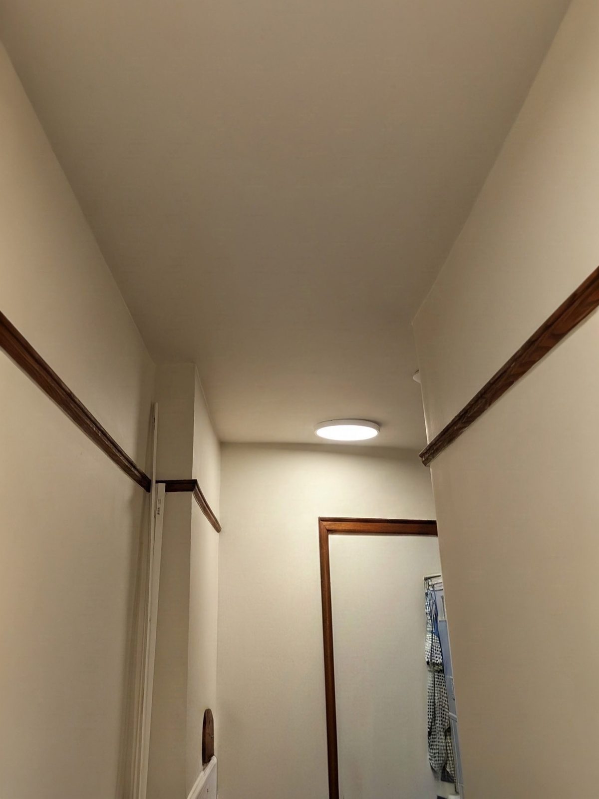 The Beaches hallway before the new attic access opening was created